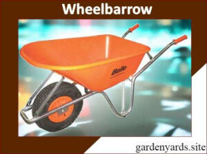 Wheelbarrow – Transport garden loads easily.